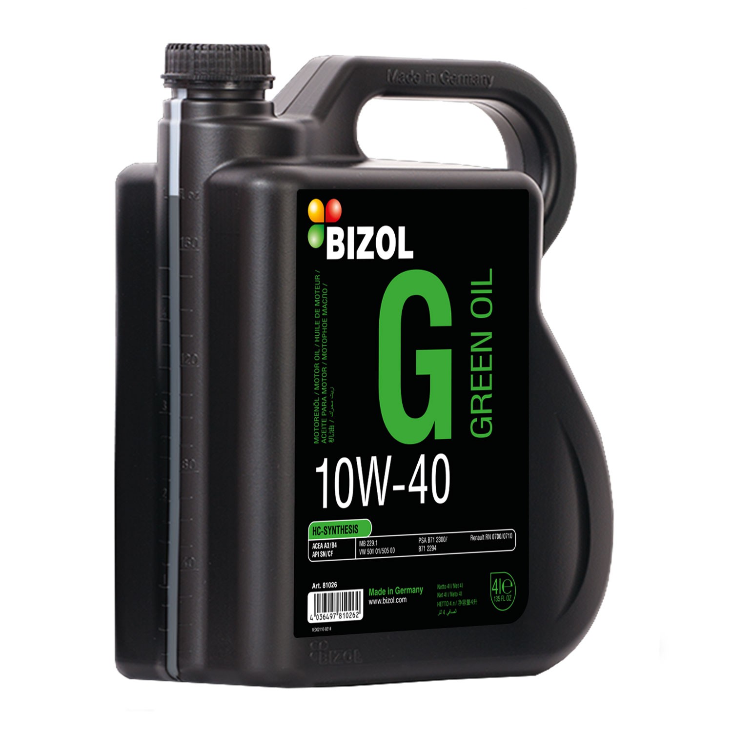 BIZOL Green Oil 10W-40