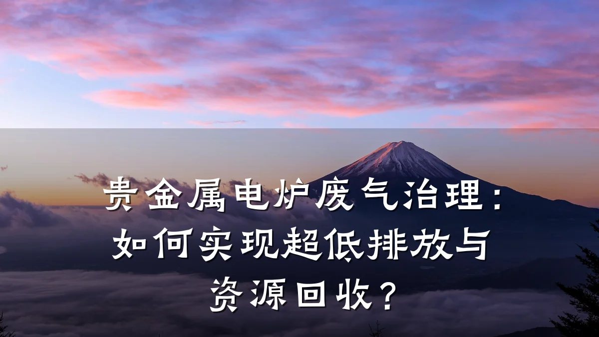 贵金属电炉废气治理:如何实现超低排放与资源回收?