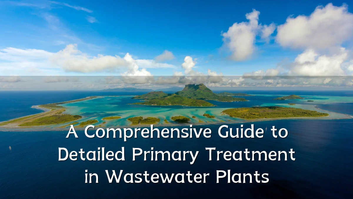 A Comprehensive Guide to Detailed Primary Treatment in Wastewater Plants