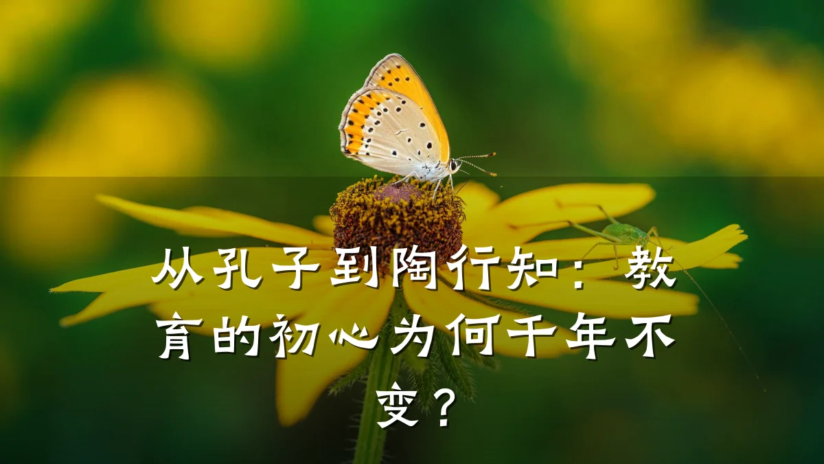 从孔子到陶行知:教育的初心为何千年不变?