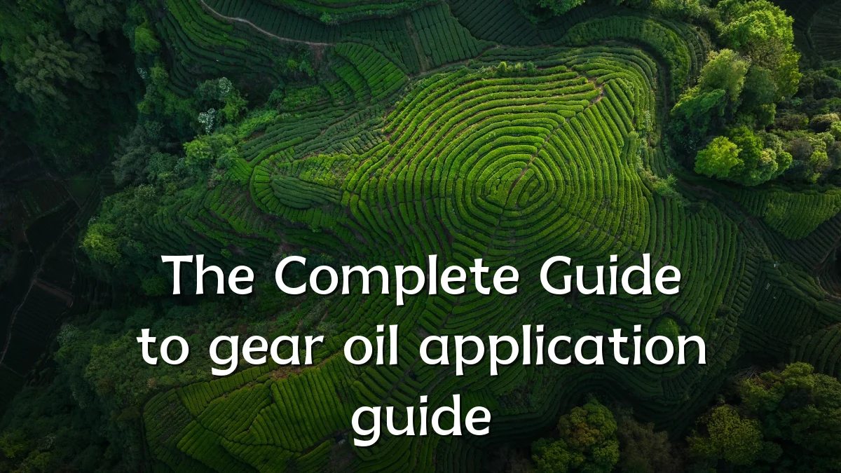The Complete Guide to gear oil application guide