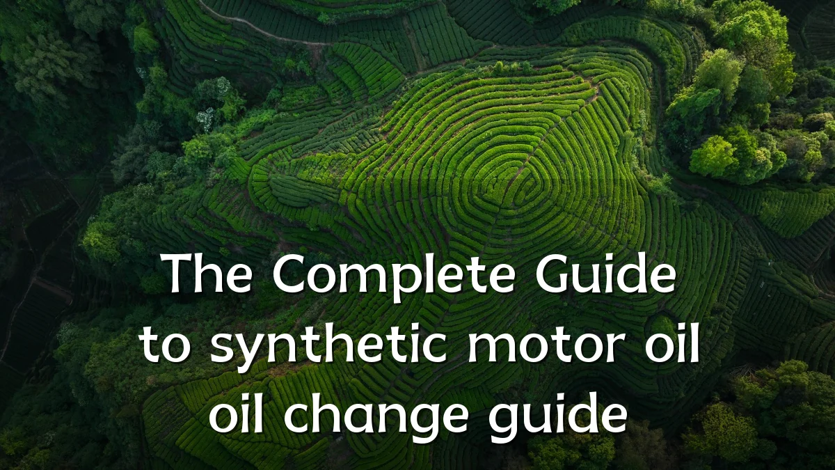 The Complete Guide to synthetic motor oil oil change guide