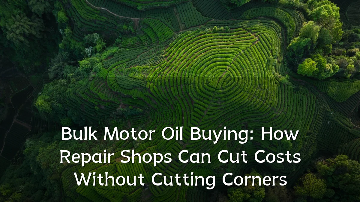 Bulk Motor Oil Buying: How Repair Shops Can Cut Costs Without Cutting Corners