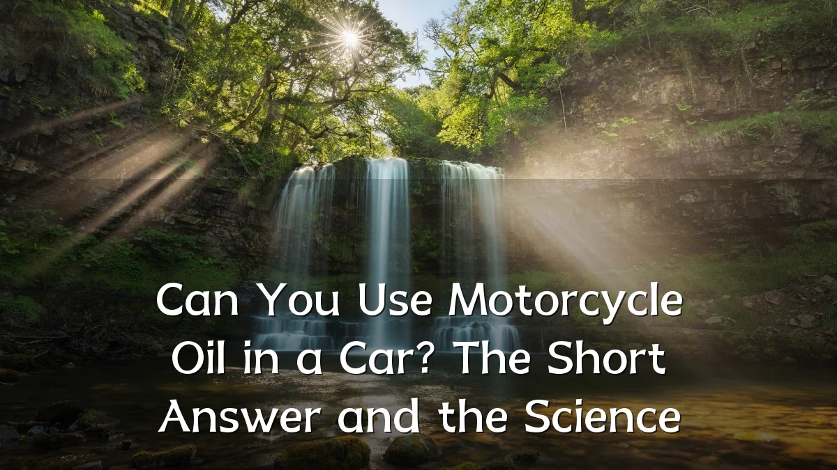 Can You Use Motorcycle Oil in a Car? The Short Answer and the Science