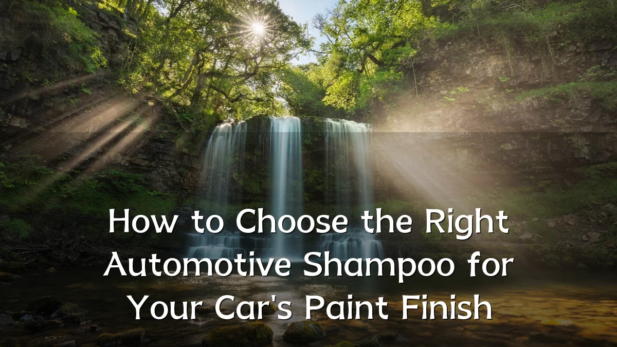 How to Choose the Right Automotive Shampoo for Your Car's Paint Finish