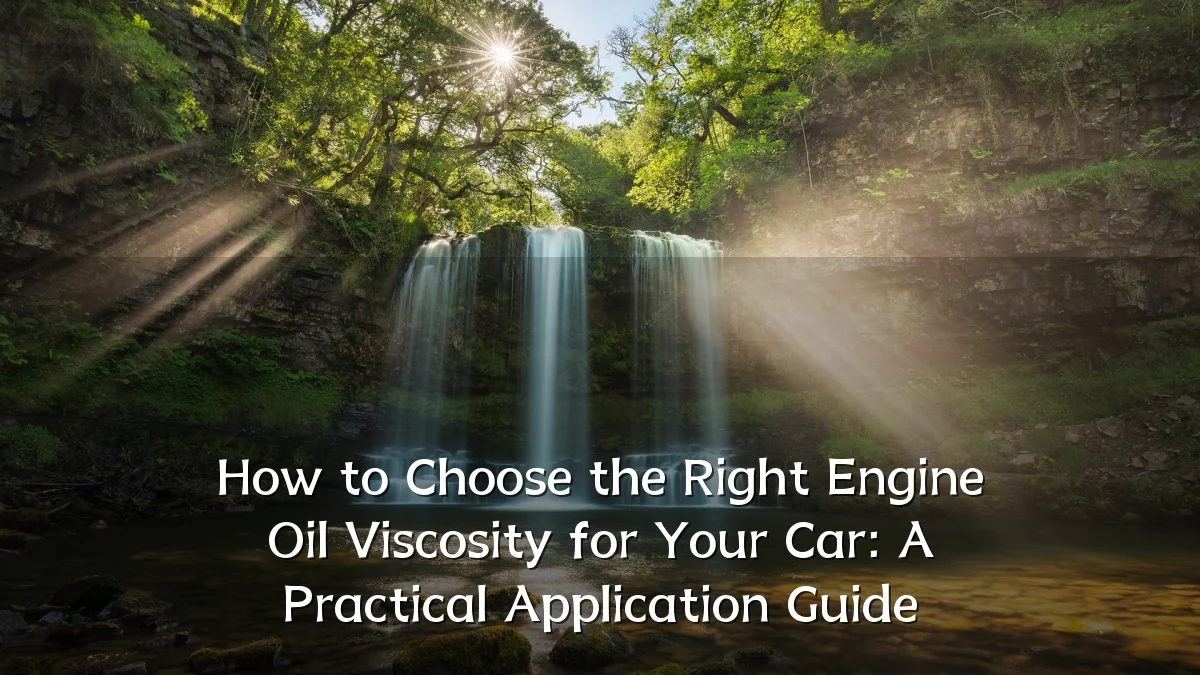 How to Choose the Right Engine Oil Viscosity for Your Car: A Practical Application Guide