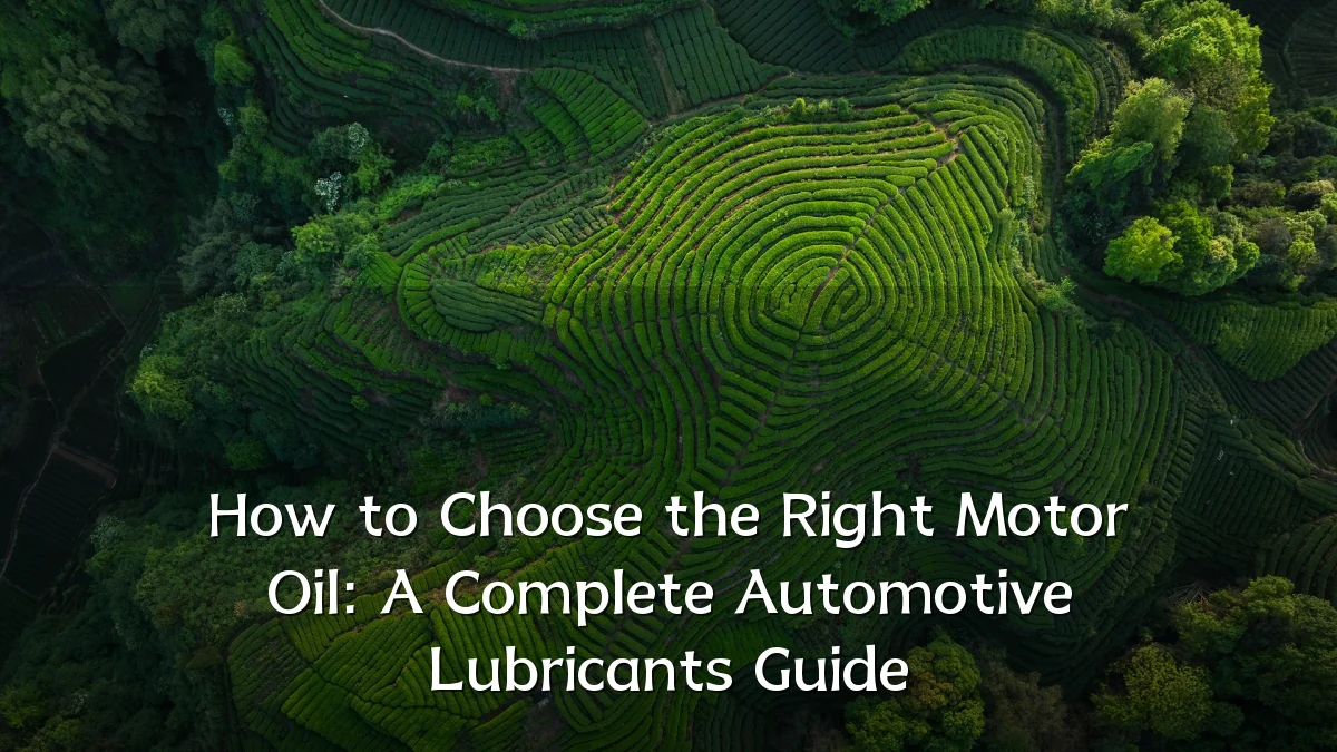 How to Choose the Right Motor Oil: A Complete Automotive Lubricants Guide