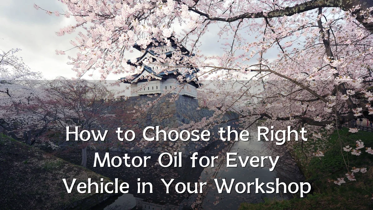 How to Choose the Right Motor Oil for Every Vehicle in Your Workshop