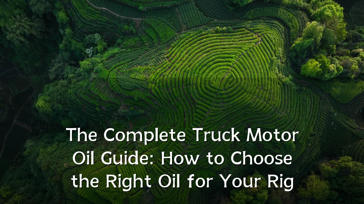 The Complete Truck Motor Oil Guide: How to Choose the Right Oil for Your Rig