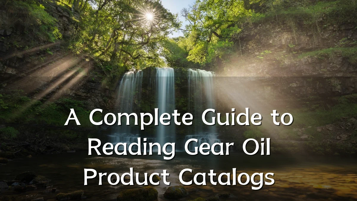 A Complete Guide to Reading Gear Oil Product Catalogs