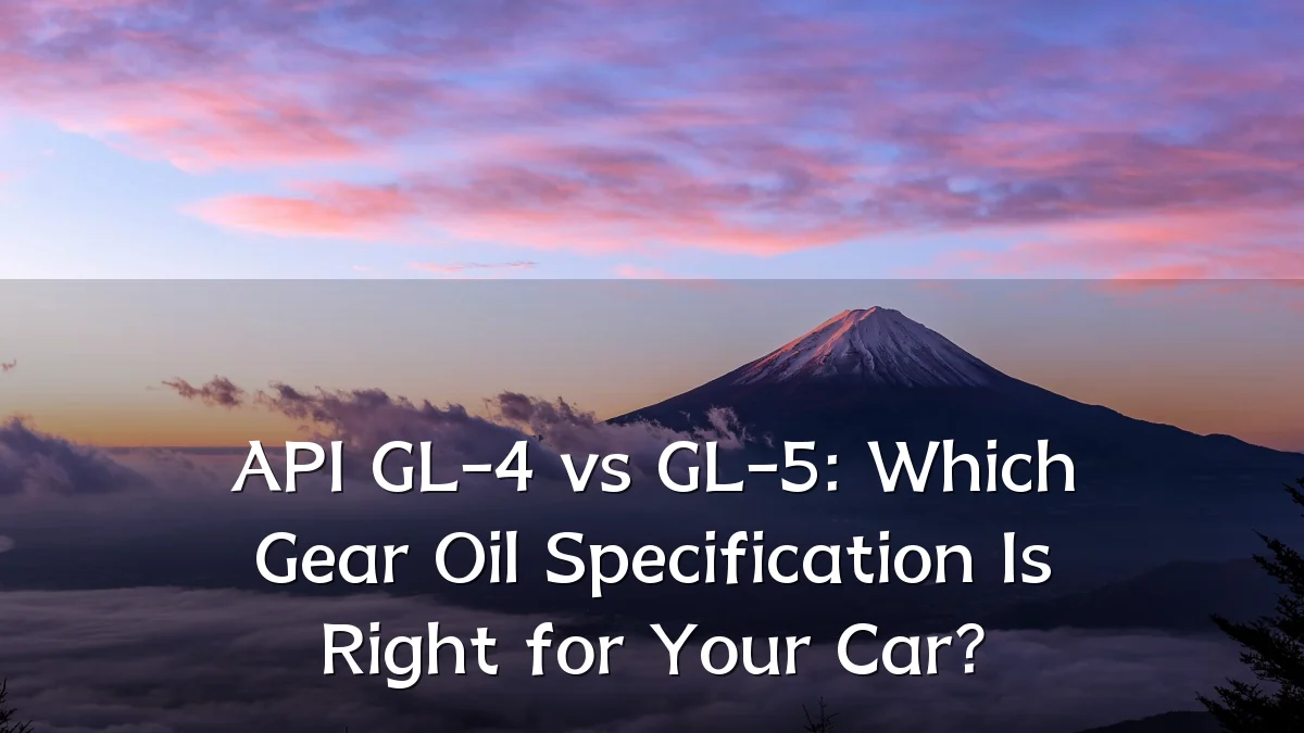 API GL-4 vs GL-5: Which Gear Oil Specification Is Right for Your Car?