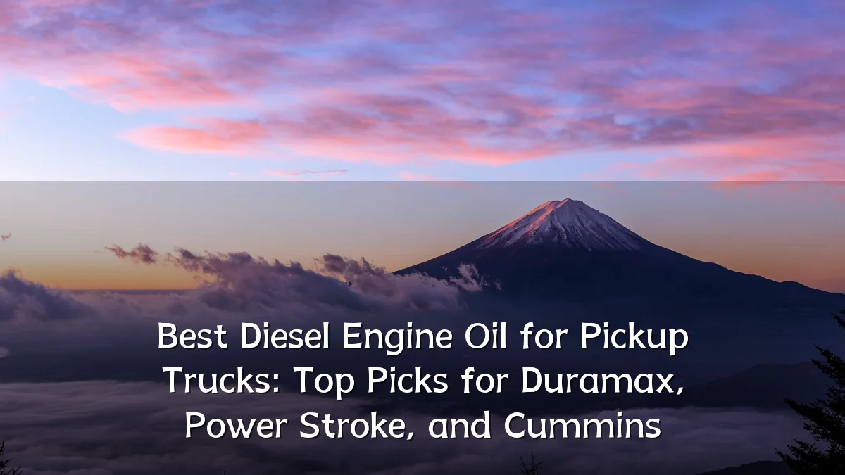 Best Diesel Engine Oil for Pickup Trucks: Top Picks for Duramax, Power Stroke, and Cummins