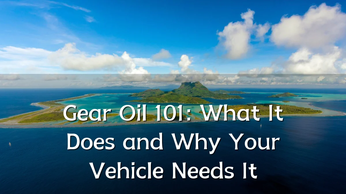 Gear Oil 101: What It Does and Why Your Vehicle Needs It
