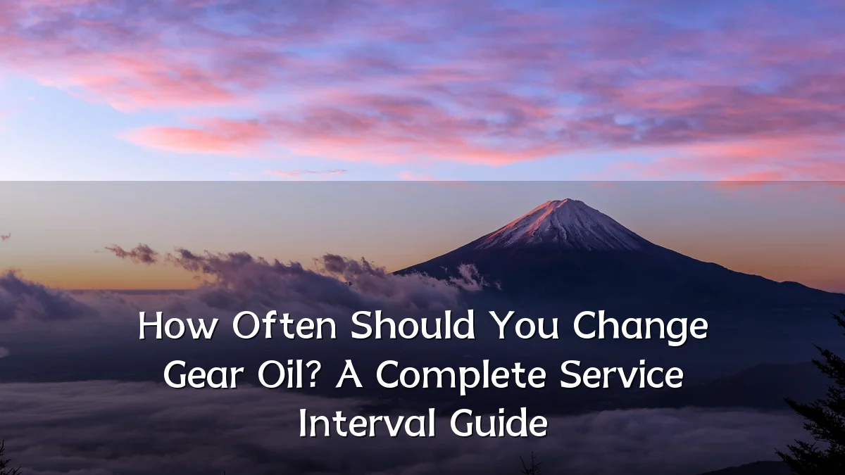 How Often Should You Change Gear Oil? A Complete Service Interval Guide