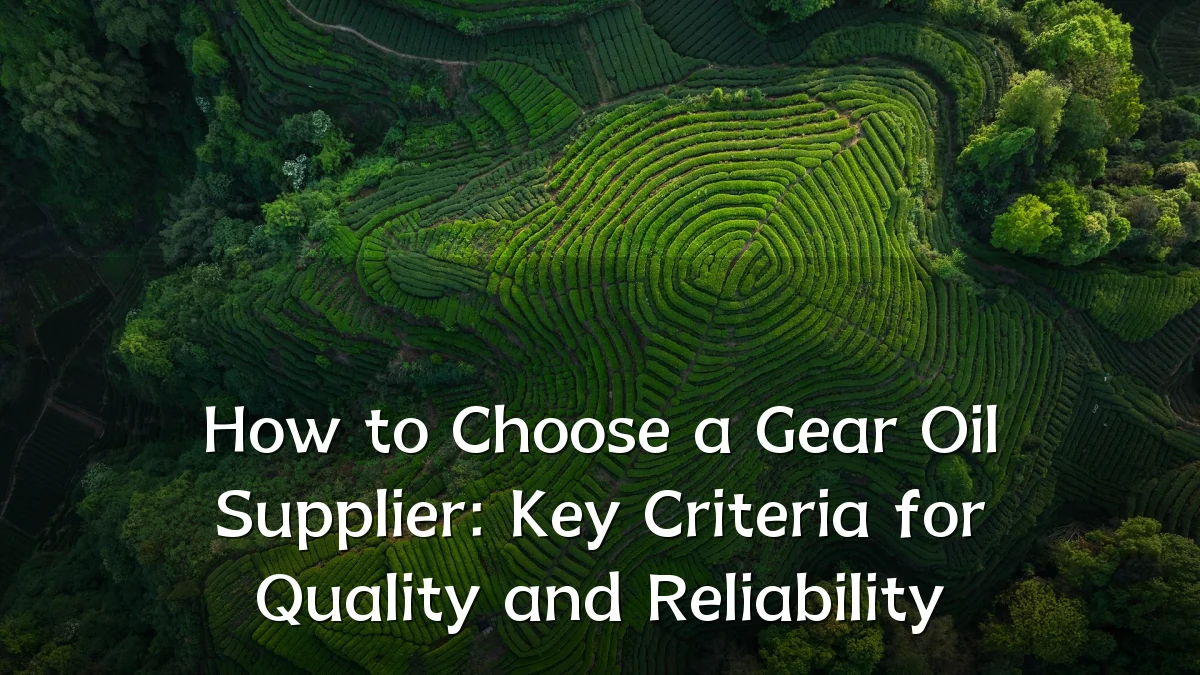 How to Choose a Gear Oil Supplier: Key Criteria for Quality and Reliability