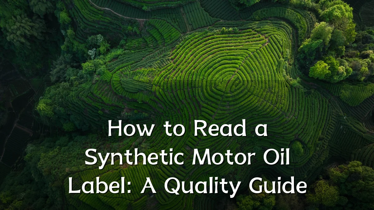 How to Read a Synthetic Motor Oil Label: A Quality Guide