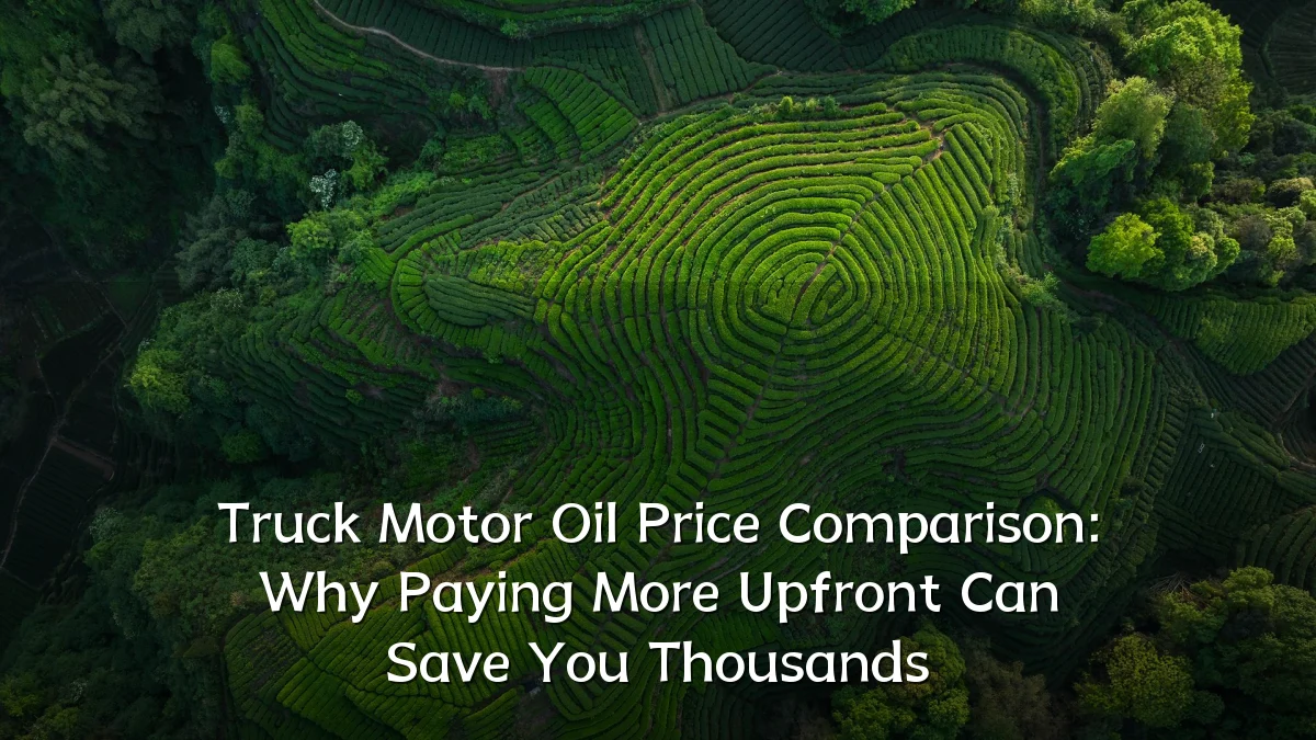 Truck Motor Oil Price Comparison: Why Paying More Upfront Can Save You Thousands